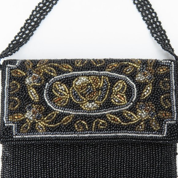 La Regale Fully Beaded Purse Clutch Wristlet - Picture 2 of 11